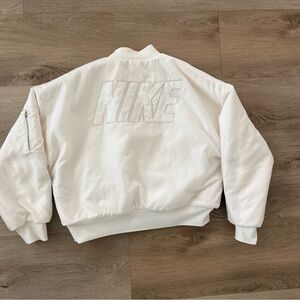 Nike Ivory Reversible Bomber Jacket xs